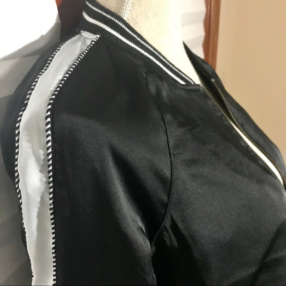 American Eagle Stripe Detail Bomber Jacket - Picture 2 of 5